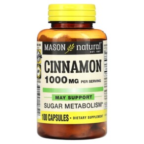 Mason Natural Cinnamon 500 mg 100 Capsules 311845146519