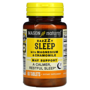 Mason Natural Eazzzy Sleep with Magnesium & Chamomile 60 Tablets 311845181756