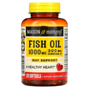 Mason Natural Fish Oil 1.000 mg 120 Softgels 311845122322