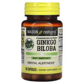 Mason Natural Ginkgo Biloba Standardized Extract 60 Capsules 311845128058