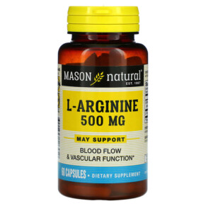 Mason Natural L-Arginine 500 mg 60 Capsules 311845126450