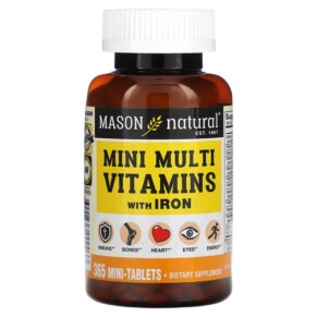 Mason Natural Mini Multi Vitamins with Iron 365 Mini Tablets 311845000033