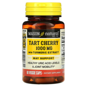 Mason Natural Tart Cherry with Turmeric Extract 1.000 mg 60 Veggie Caps 311845176394