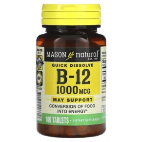 Mason Natural Vitamin B-12 Quick Dissolve 1.000 mcg 100 Tablets 311845096616
