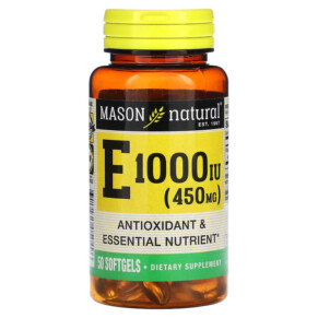 Mason Natural Vitamin E 450 mg (1.000 IU) 50 Softgels 311845050496