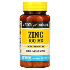 Mason Natural Zinc 100 mg 100 Tablets 311845077516