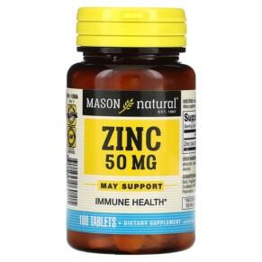 Mason Natural Zinc 50 mg 100 Tablets 311845069115