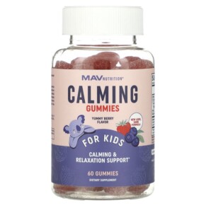 MAV Nutrition Calming Gummies For Kids Berry 60 Gummies 850018273282