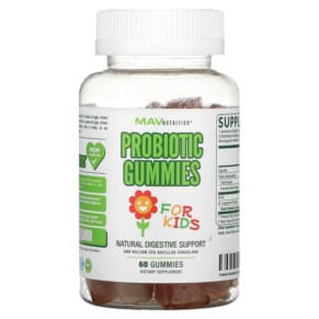 MAV Nutrition Probiotic Gummies For Kids 1 Billion CFU 60 Gummies 850018273138