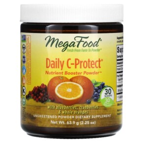 MegaFood Daily C-Protect Nutrient Booster Powder Unsweetened 2.25 oz (63.9 g) 051494601372