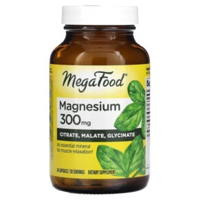 MegaFood Magnesium 300 mg 60 Capsules 051494103968