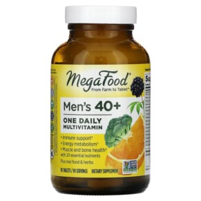 MegaFood Men's 40+ One Daily Multivitamin 90 Tablets 051494102701