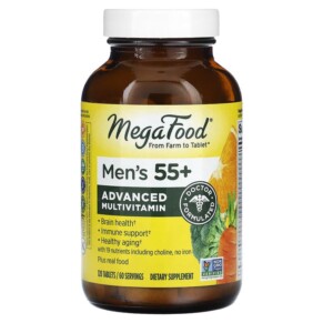 MegaFood Men's 55+ Advanced Multivitamin 120 Tablets 051494103289