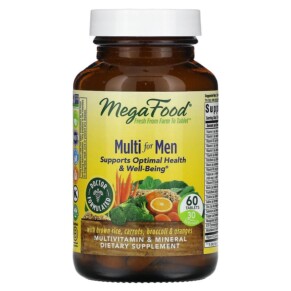 MegaFood Multi for Men With Brown Rice Carrots Broccoli & Oranges 60 Tablets 051494103197