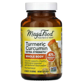 MegaFood Turmeric Curcumin Extra Strength 60 Tablets 051494100066