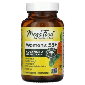 MegaFood Women's 55+ Advanced Multivitamin 60 Tablets 051494102718