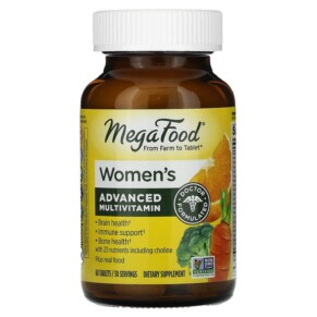 MegaFood Women's Advanced Multivitamin 60 Tablets 051494103234
