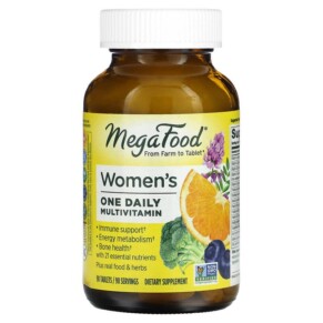 MegaFood Women's One Daily MultiVitamin 90 Tablets 051494101056