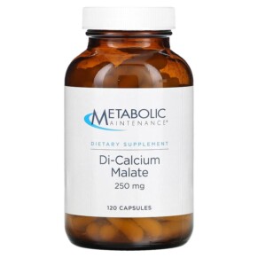 Metabolic Maintenance Di-Calcium Malate 250 mg 120 Capsules 838287004035