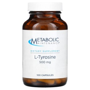 Metabolic Maintenance L-Tyrosine 500 mg 100 Capsules 838287001485