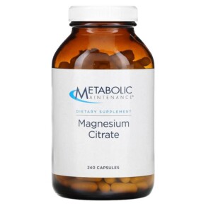 Metabolic Maintenance Magnesium Citrate 240 Capsules 838287004301