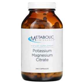 Metabolic Maintenance Potassium Magnesium Citrate 250 Capsules 838287004264
