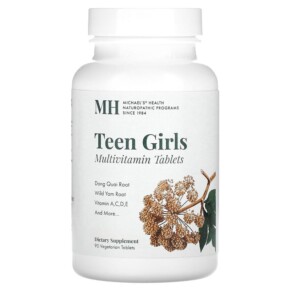 Michael's Naturopathic Teen Girls Tabs Multivitamin 90 Vegetarian Tablets 755929044016