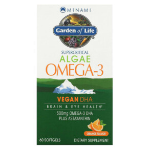 Minami Nutrition Algae Omega-3 Orange 60 Softgels 5425018610907