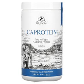 Mt. Capra Caprotein Fermented Goat-Milk Protein Vanilla Bean 1 lb (453 g) 633924720008