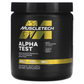 MuscleTech Alpha Test 240 Capsules 631656610468
