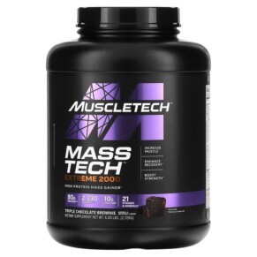 MuscleTech Mass Tech Extreme 2000 Triple Chocolate Brownie 6 lbs (2.72 kg) 631656716962