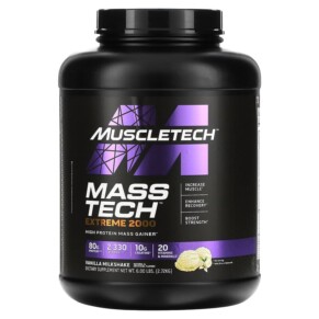 MuscleTech Mass Tech Extreme 2000 Vanilla Milkshake 6 lbs (2.72 kg) 631656716979