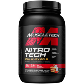 MuscleTech Nitro Tech 100% Whey Gold Strawberry Shortcake 2.03 lbs (921 g) 631656710465