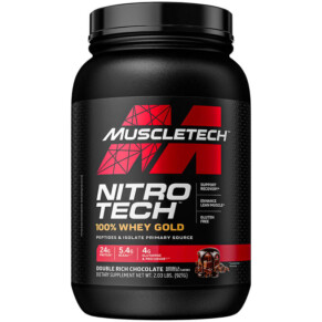 MuscleTech Performance Series Nitro Tech 100% Whey Gold Double Rich Chocolate 2.03 lbs (921 g) 631656710458