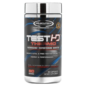 MuscleTech Performance Series Test HD Thermo Thermogenic Testosterone Booster 90 Capsules 631656609516