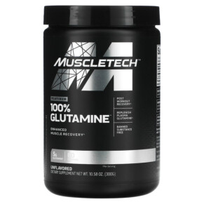 MuscleTech Platinum 100% Glutamine Unflavored 5 g 10.58 oz (300 g) 631656705706