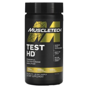 MuscleTech Test HD Powerful Testosterone Amplifier 90 Caplets 631656604092