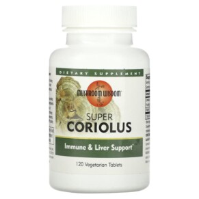 Mushroom Wisdom Super Coriolus 120 Vegetarian Tablets 791014109055
