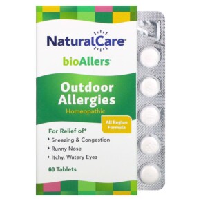 NatraBio BioAllers Allergy Treatment Outdoor Allergy 60 Tablets 371400711606