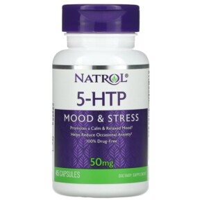 Natrol 5-HTP Mood & Stress 50 mg 45 Capsules 047469008826