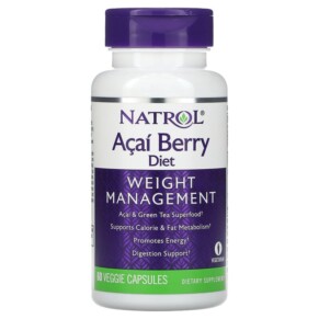 Natrol Acai Berry Diet Weight Management 60 Veggie Capsules 047469055080