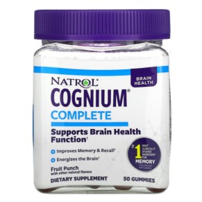 Natrol Cognium Complete Fruit Punch 50 Gummies 047469077761