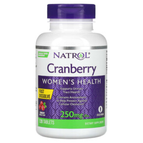 Natrol Cranberry Fast Dissolve Cranberry 125 mg 120 Tablets 047469063306
