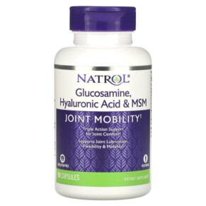 Natrol Glucosamine Hyaluronic Acid & MSM 90 Capsules 047469045159