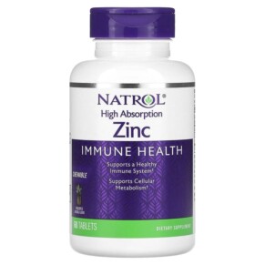Natrol High Absorption Zinc Natural Pineapple 60 Tablets 047469070717