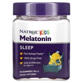 Natrol Kids Melatonin Ages 4+ Berry 90 Gummies 047469075309