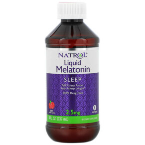 Natrol Liquid Melatonin Sleep Berry 2.5 mg 8 fl oz (237 ml) 047469074050
