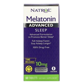 Natrol Melatonin Advanced Sleep Time Release 10 mg 60 Tablets 047469059644