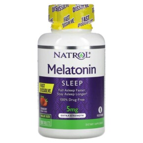 Natrol Melatonin Fast Dissolve Extra Strength Strawberry 5 mg 150 Tablets 047469071448