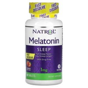 Natrol Melatonin Fast Dissolve Strawberry 1 mg 90 Tablets 047469063245